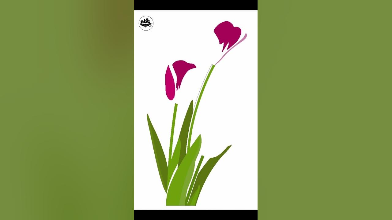 Python Turtle Graphics - 33 || Tulips || Art by Code #shorts - YouTube