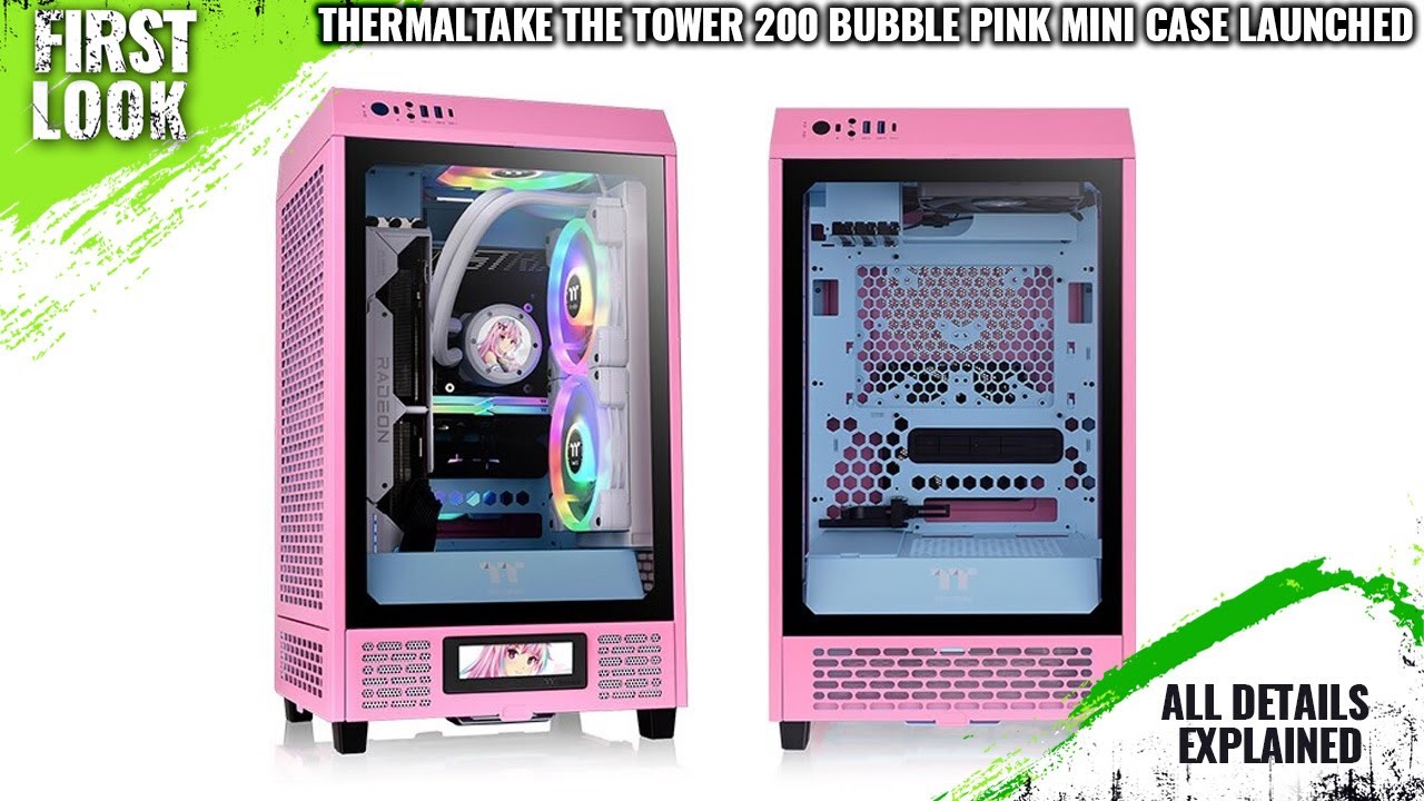 Thermaltake The Tower 200 Bubble Pink Mini Chassis Launched - Explained All Spec, Features And More