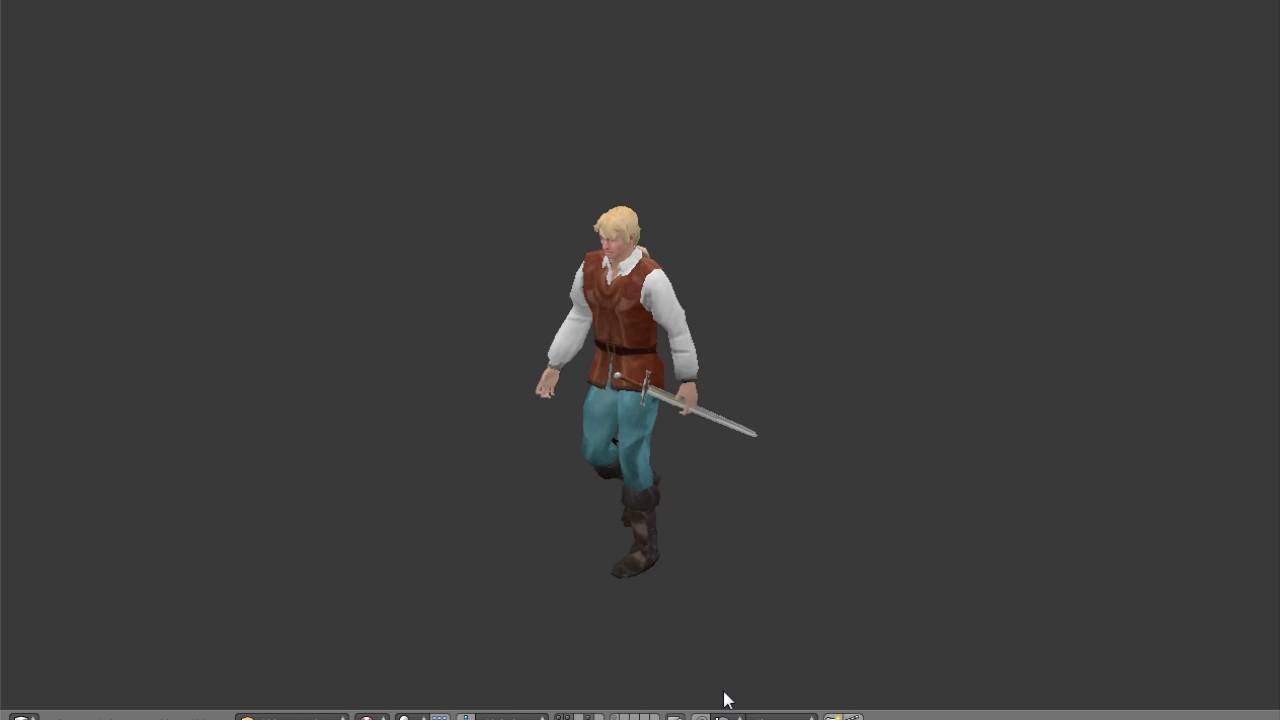 Adventure Point n' click game: hero walking