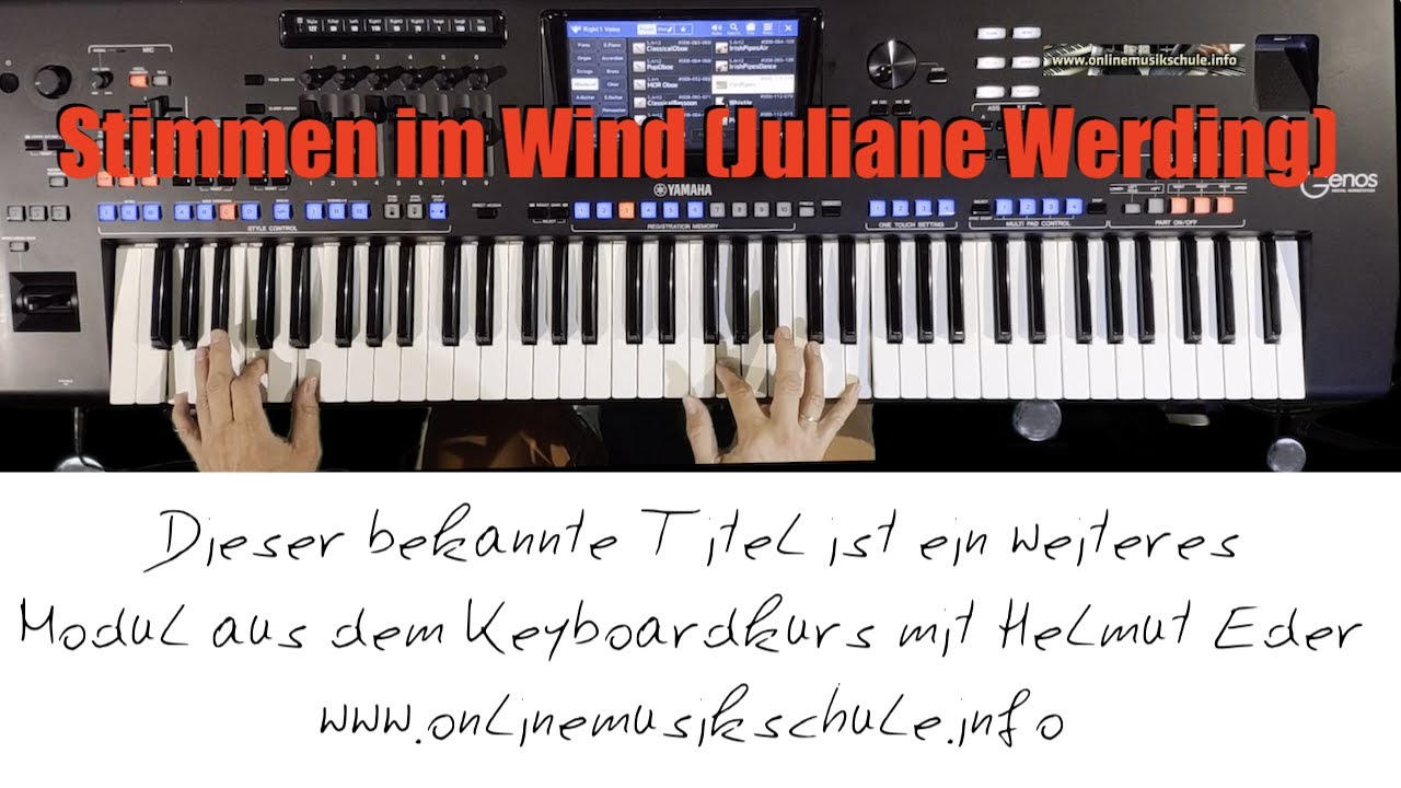 #020 Stimmen im Wind - Instrumental am Yamaha Genos | Helmut Eder Onlinemusikschule adlı videoyu YouTube'da izle #020 Stimmen im Wind - Instrumental am Yamaha Genos | Helmut Eder Onlinemusikschule adlı videoyu YouTube'da izle