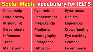 Lexical Resource and Topic-Specific Vocabulary for IELTS, (Social Media)