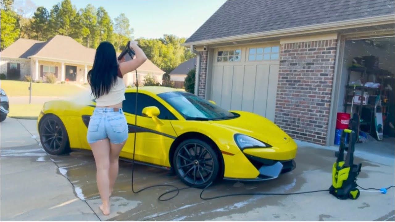 Washing My McLaren for the weekend!