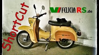 Simson Schwalbe erster Start nach 12 Monaten