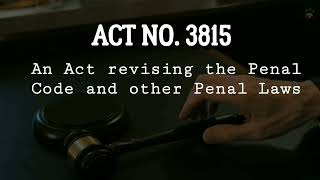ACT NO. 3815 | The Revised Penal Code