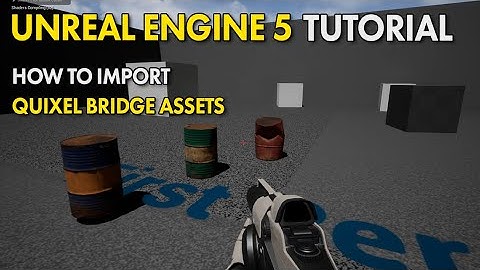 Unreal Engine 5 UE5 Free Tutorial - How To Import Quixel Bridge Assets