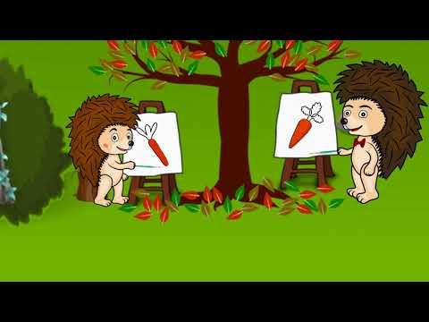 Как ежик учился рисовать | Семья веселого ёжика Темы | Мультики