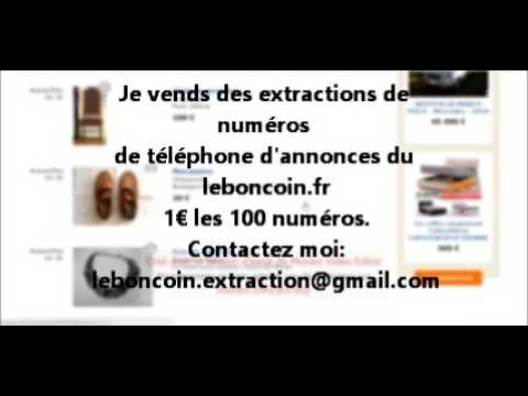 leboncoin extraction numéro de téléphone