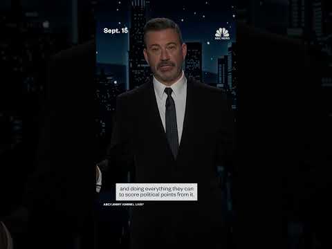 Jimmy Kimmel's show pulled after Charlie Kirk comment