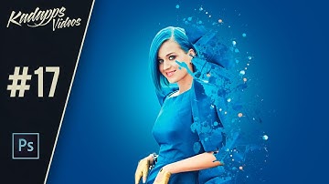 Photoshop Splatter Effect / dispersion photo manipulation Tutorial