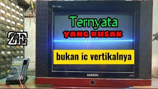 tv cina garis mendatar ternyata bukan ic vertikalnya yg rusak