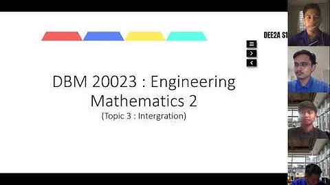 PRESENTATION 2 (INTEGRATION) DBM20023