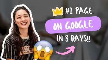 How to Get on the First Page of Google in 3 Days | WITHOUT PAID ADS