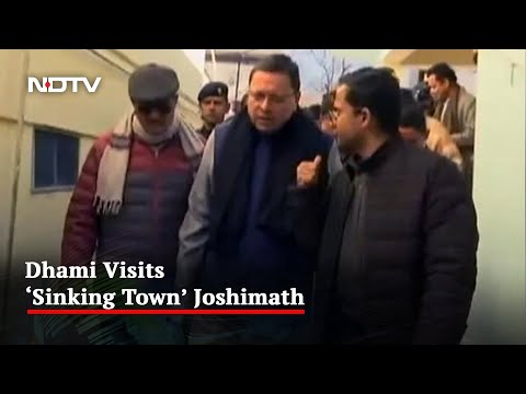 Uttarakhand Chief Minister Visits 'Sinking Town' Joshimath