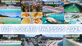 TOP Locatii de Vizitat in Thassos 2023 Grecia - Plaje, Taverne, Water Park, Umbra, Seara Greceasca