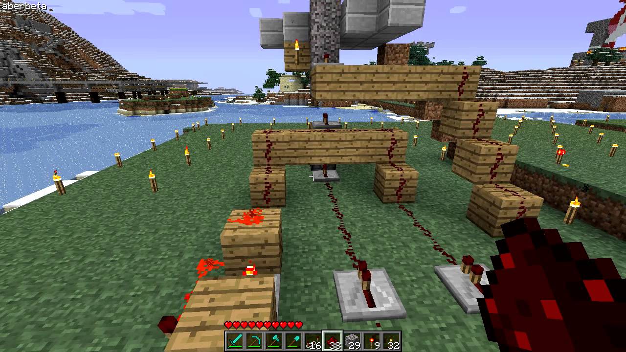 Minecraft a 3‐piston stack circuit YouTube