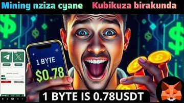 Byte Mining update Token Price = $0.78Crypto Mining Byte Blockchain Mining App Earn Free