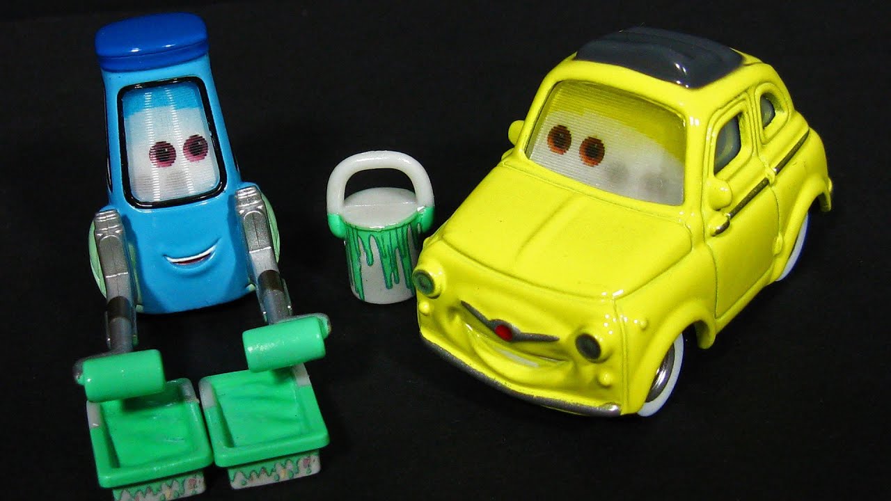 Cars Guido and Luigi with Rollers and Tray and with Bucket 171 172