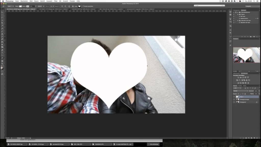 Photoshop Bilder In Form Bringen Youtube