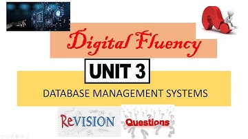 Digital Fluency-Unit 3- Revision Questions