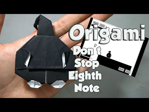 Origami Eighth Note Tutorial - Don't Stop Eighth Note - How-to