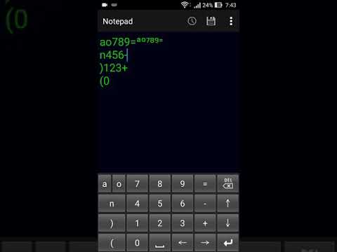 Superscript numeric keypad