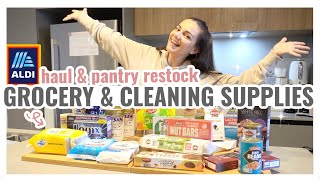 *NEW* ALDI CLEANING SUPPLIES &amp; GROCERY HAUL - My favourite budget ALDI items! || THE SUNDAY STYLIST