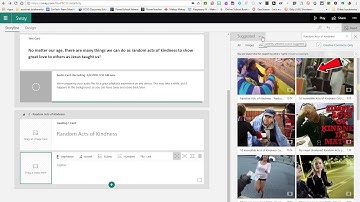 Sway 2018 Adding Audio and Video