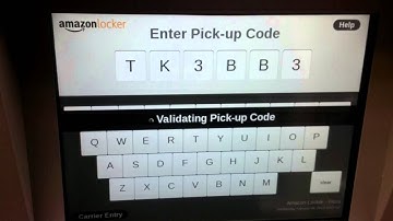 Picking up a package from Amazon Locker for the first time.