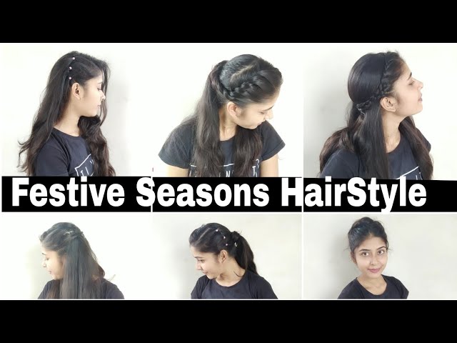 नवरात्रीसाठी Easy हेअर स्टाईल कशी करायची | Quick and Easy Hairstyles For  Navratri | Navratri Hairstyle - video Dailymotion