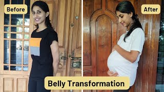Pregnancy Transformation ( month by month )