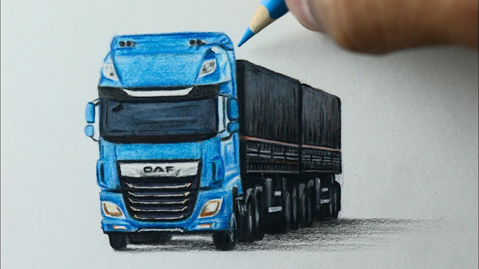 Desenhando Scania P360 arqueada. 