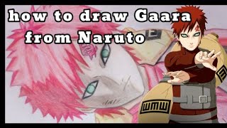 How To Draw Gaara Easy Gara Of The Desert From Naruto Anime Drawing Video
