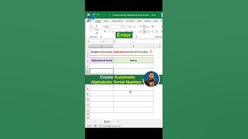 This Excel Trick SAVED Me HOURS! 😮 Autofill Alphabetical A-Z Serial Numbers #shorts