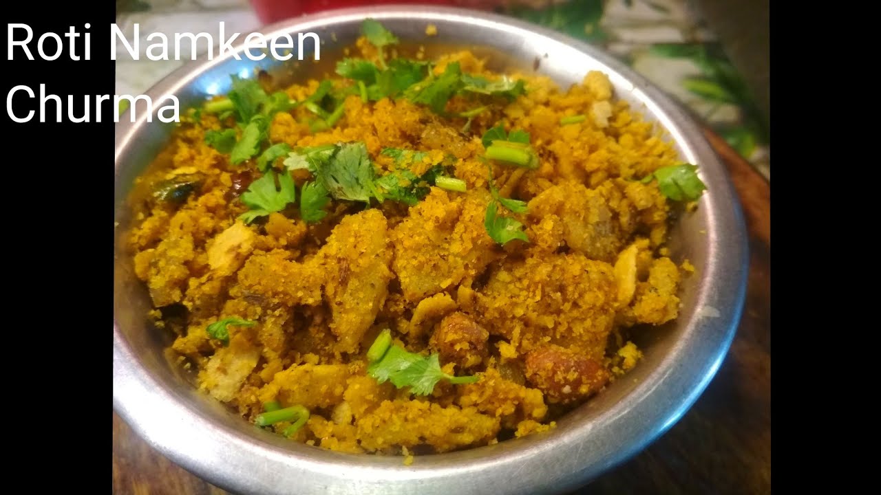 Namkeen Churma | leftover roti recipe | Roti Poha| - YouTube