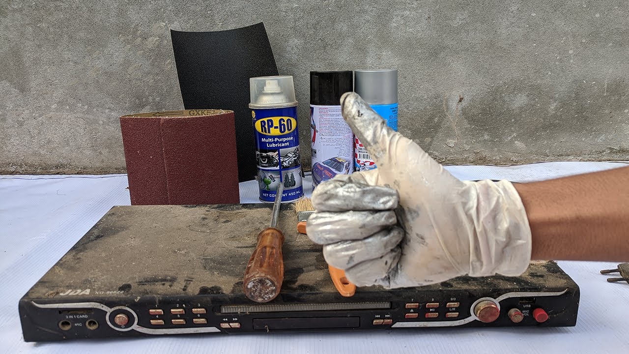 Restoration reuse old DVD player/ restoration old JVD player 