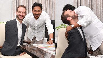 Speaker Nick Vujicic Meets CM Jagan | Nick Vujicic and Jagan Visuals | Friday Politics