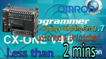 Short tricks Omron Plc Programming, NO & NC Contact, Basic Programming CX Programmer, Hold & Unhold