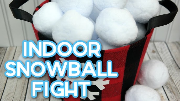 THE ORIGINAL FUN WORKSHOP INDOOR SNOWBALL FIGHT 13 Pc