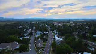 Mavic Air 2: Flying down Pleasant St. to the school in Peru, NY