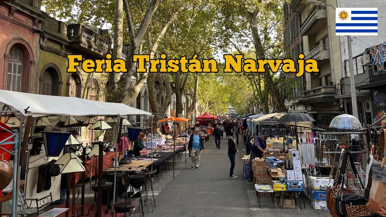 [4K] 🇺🇾 Montevideo, Uruguay | La feria donde encuentras de todo: Tristán Narvaja🛍️📚👕🍎🌭| Walking Tour