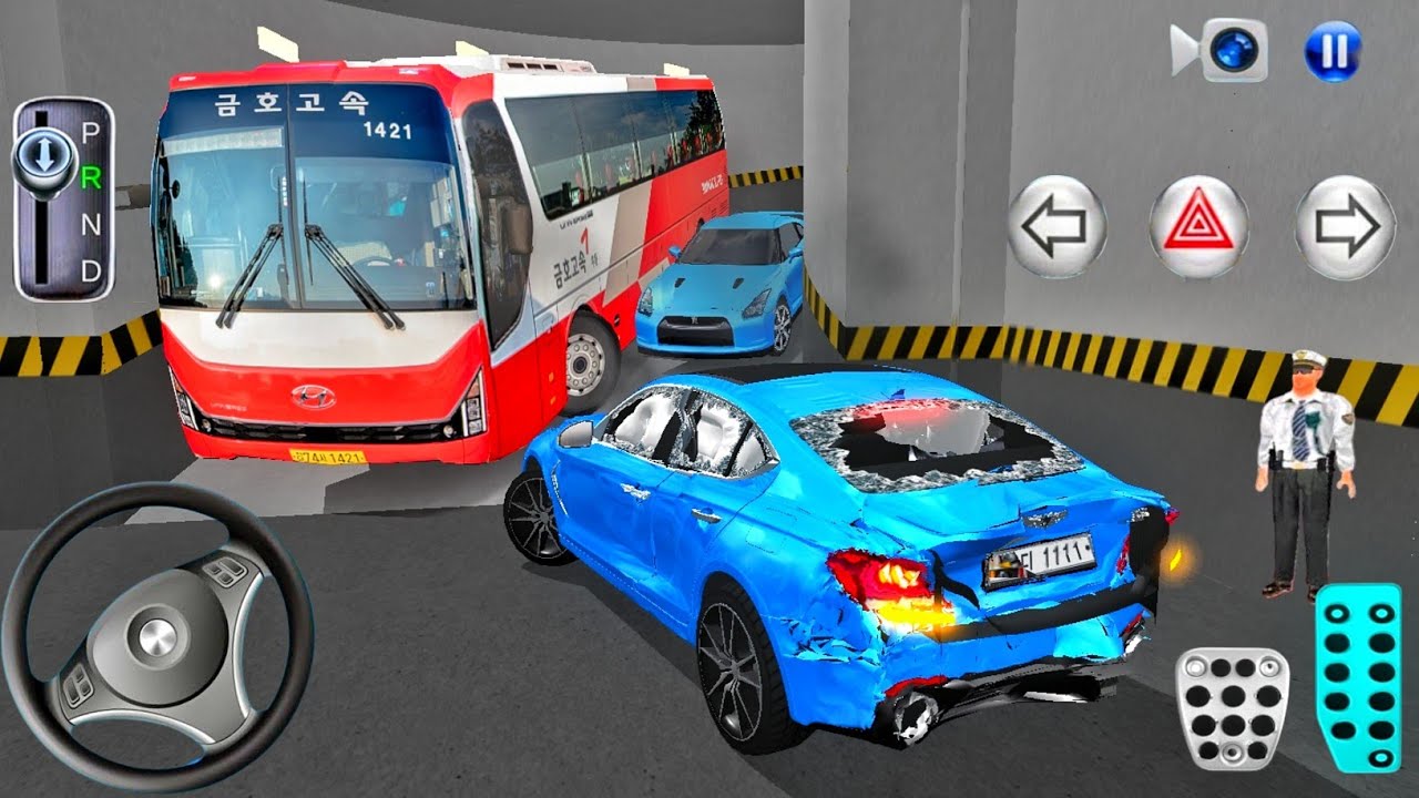 New Crashed car Stuck in Parking Garage - 3D Driving Class - Car Game 2026! Android Gameplay