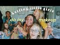 Letting 5 year olds style my makeup hair and outfit  hannah teal
