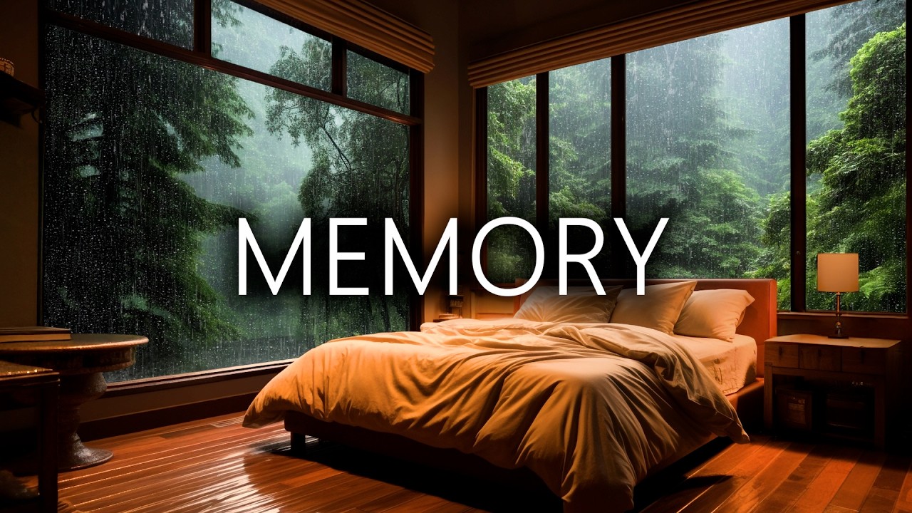 Rainy Night Piano Music | Soothing piano and rain sounds for sleep and meditation | Calming