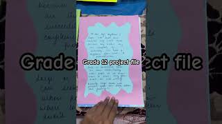 Class 12 project file | English file | Procastination CBSE file
