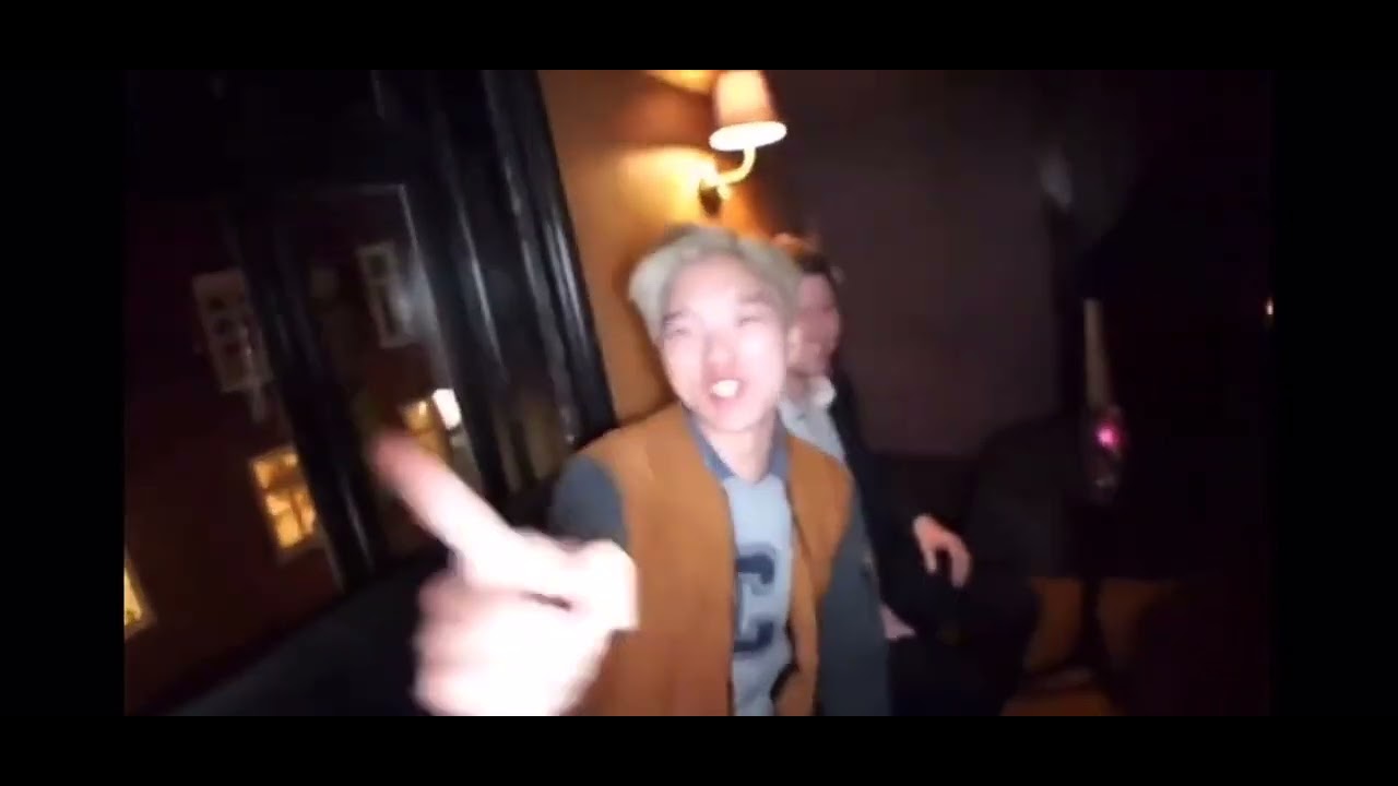 Michael Huang kisses Adam Katz (no homo)