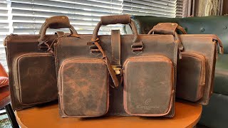 Unboxing Full Grain Leather Messenger Bag By The Connoisseur