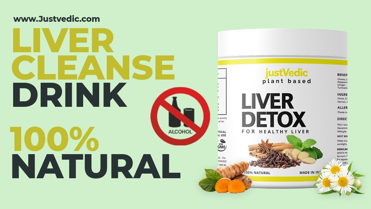 Justvedic Liver Detox Drink Mix - To Quit Alcohol and Clean Liver 