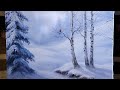 Beginner Friendly Painting Frosty Winter Birch