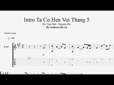 #1 Hướng dẫn Intro Ta Có Hẹn Với Tháng 5 [Link Download Tab Guitar Pro GP5] Mới Nhất