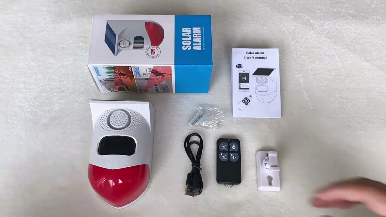 HW01 Solar-Powered Alarm: Eco-Friendly Security for Your Home!